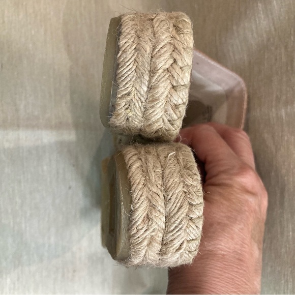 LITTLE BURGUNDY Sz 10 Slip On Platform Slip On Espadrilles Sole  Flats Slides - Picture 7 of 10